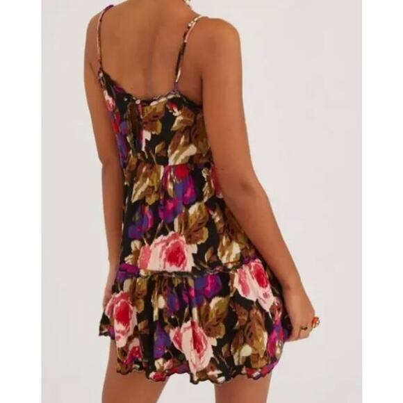 Urban Outfitters Womens Medium Dress Floral Babydoll Whimsical Sexy Cottagecore - Picture 2 of 8